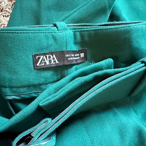 ZARA High Waisted Belted Trousers - Picture 9 of 9